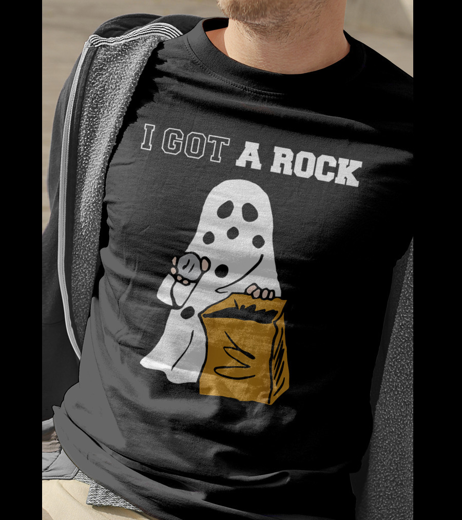 I Got A Rock Ghost Costume Halloween Peanuts Charlie Brown T-Shirt
