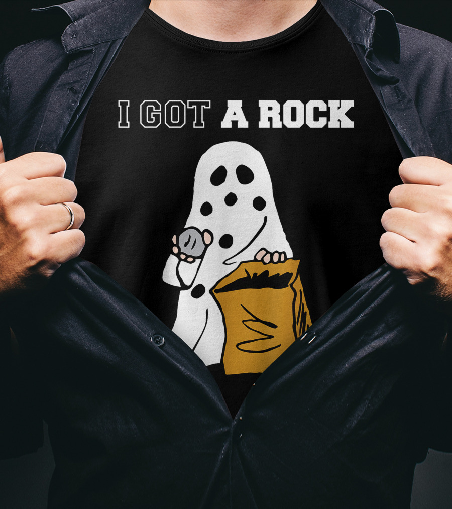 I Got A Rock Ghost Costume Halloween Peanuts Charlie Brown T-Shirt