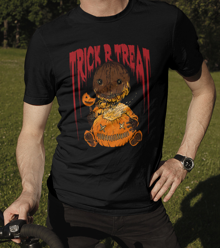 Trick R Treat Sam Pumpkin Horror Halloween T-Shirt
