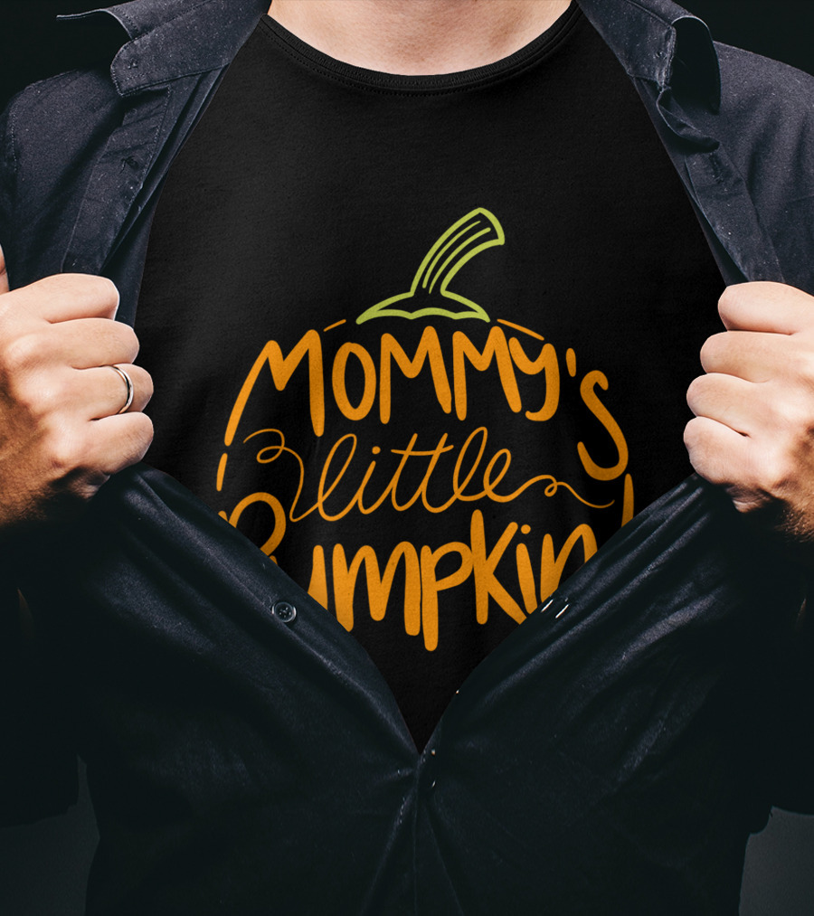Mommy's Little Pumpkin Halloween Pregnancy Costumes T-Shirt