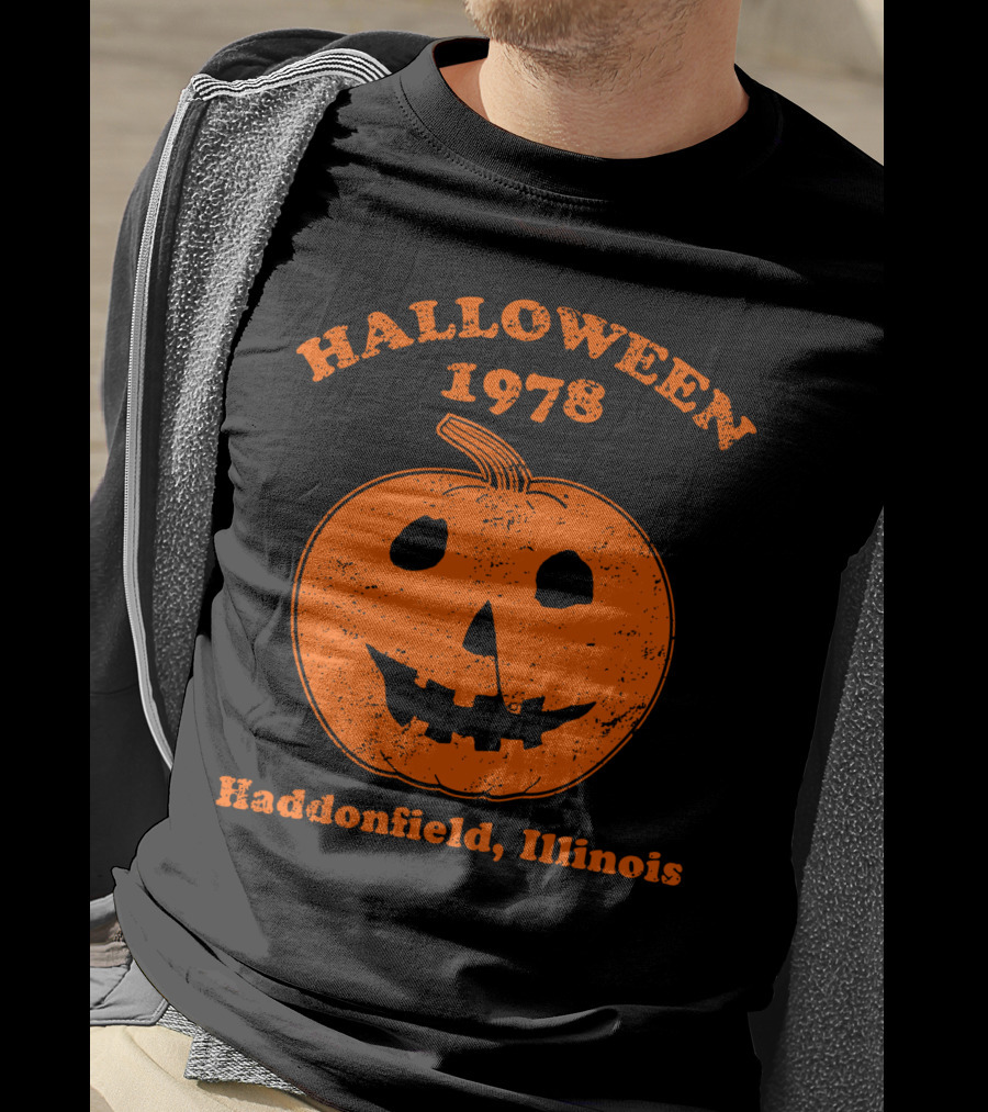 Halloween 1978 Spooky Pumpkin Haddonfield Illinois T-Shirt