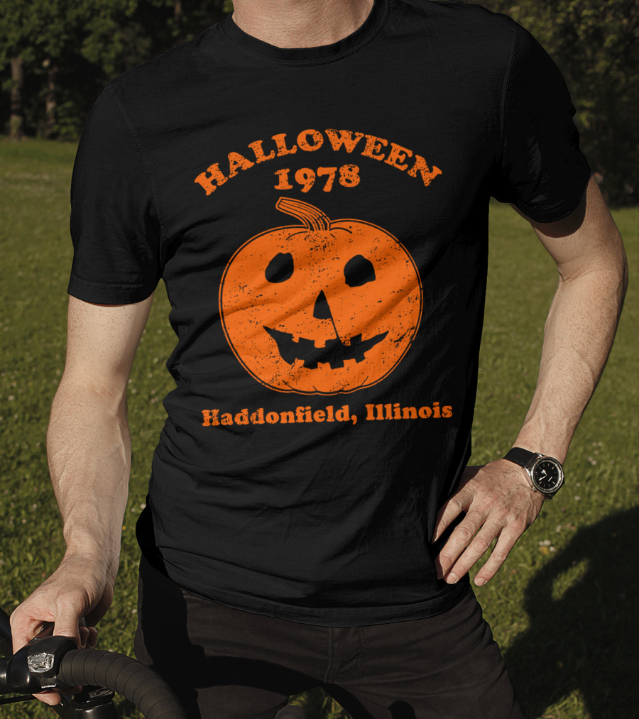 Halloween 1978 Spooky Pumpkin Haddonfield Illinois T-Shirt