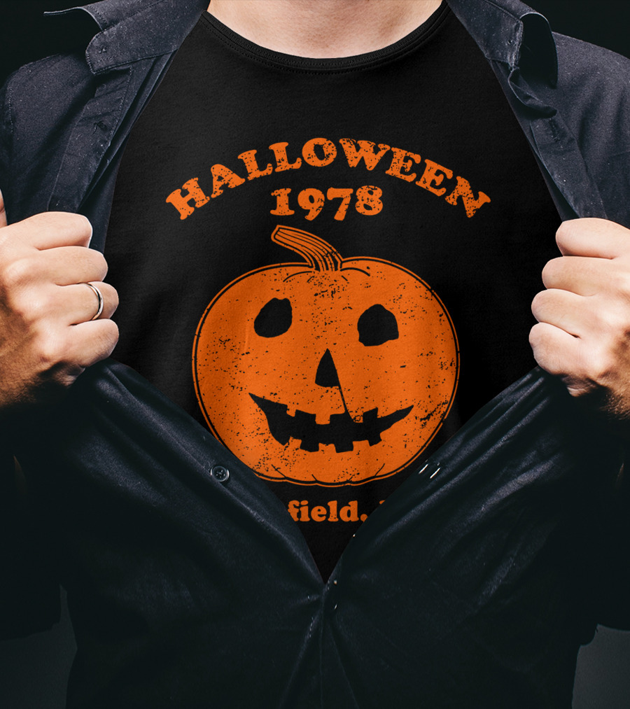 Halloween 1978 Spooky Pumpkin Haddonfield Illinois T-Shirt