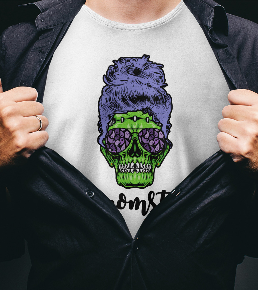 Momster Skull Halloween T-Shirt