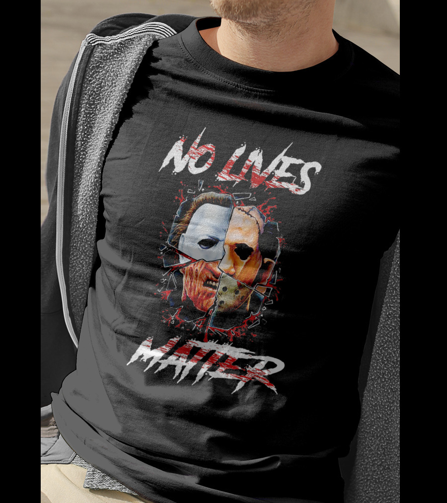 No Lives Matter Scary Horror Icons T-Shirt