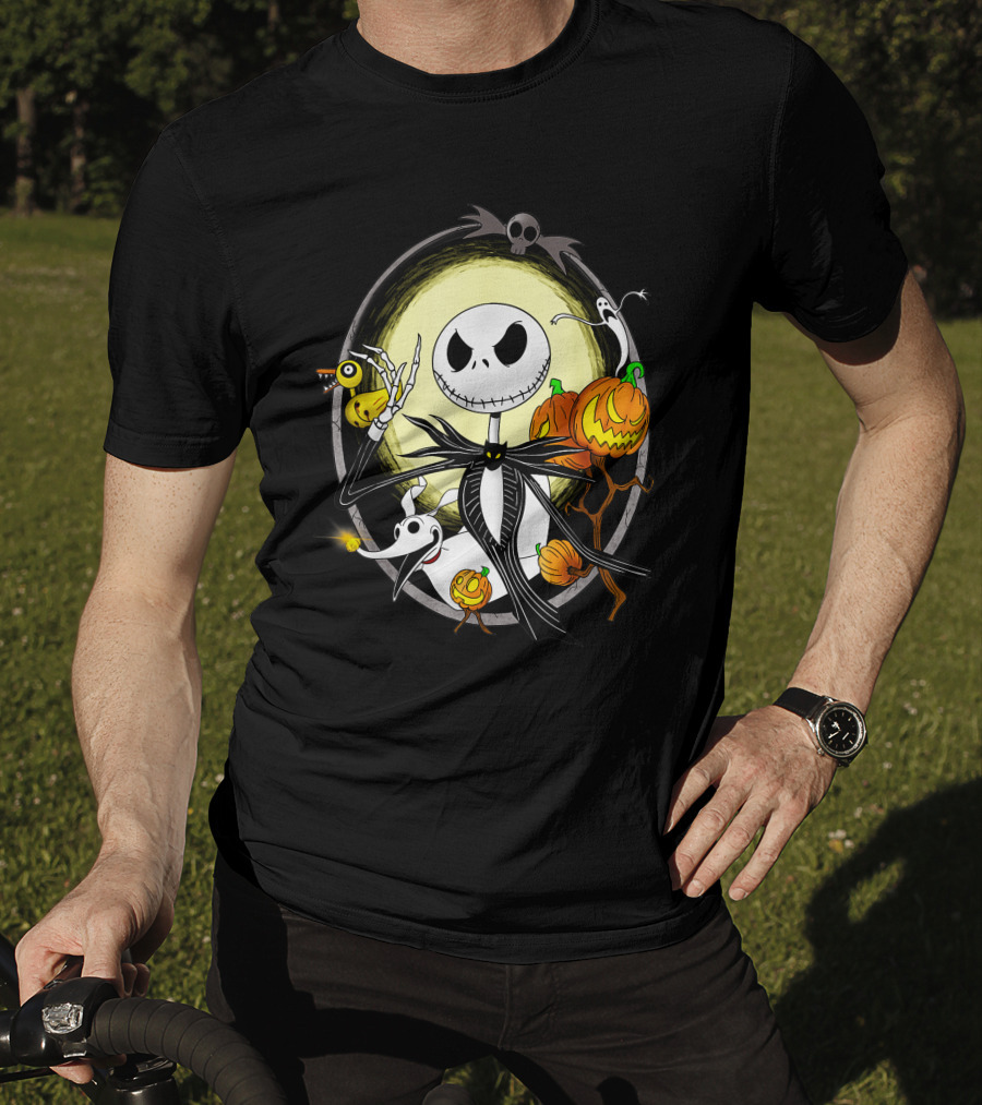Jack Skellington Halloween Celebration Scene T-Shirt