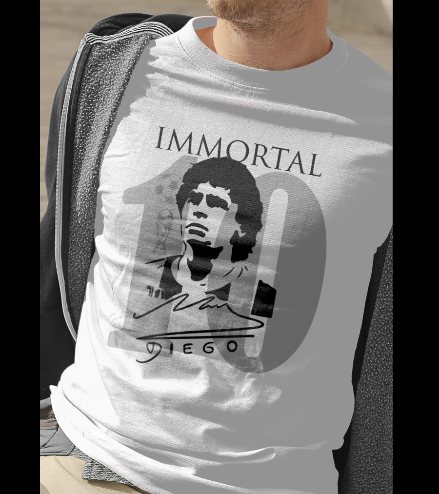 IM MORTAL Diego Armando Maradona 10 Argentina T-Shirt