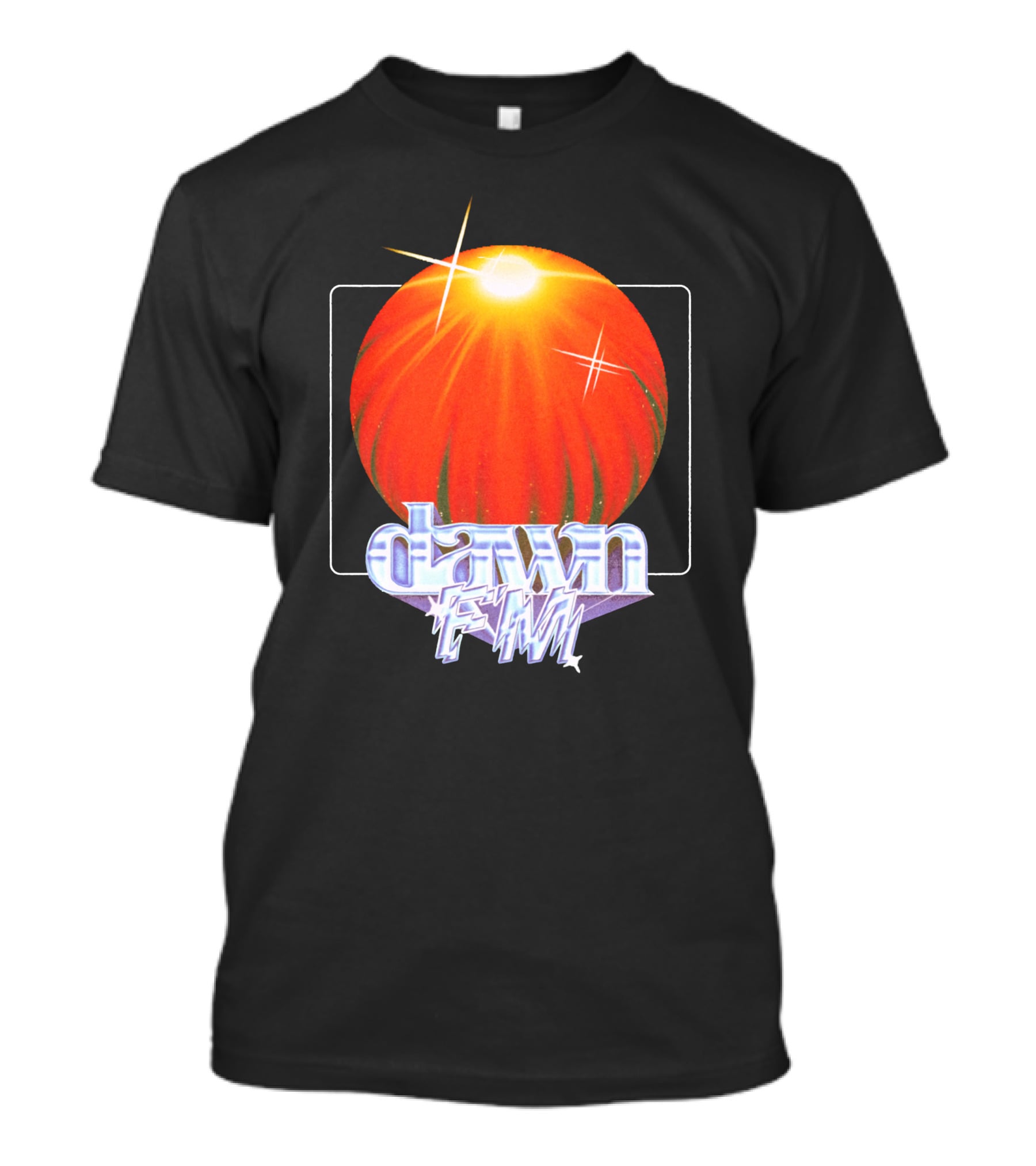 The Weeknd Dawn FM Sunburst Graphic Merchandise T-Shirt