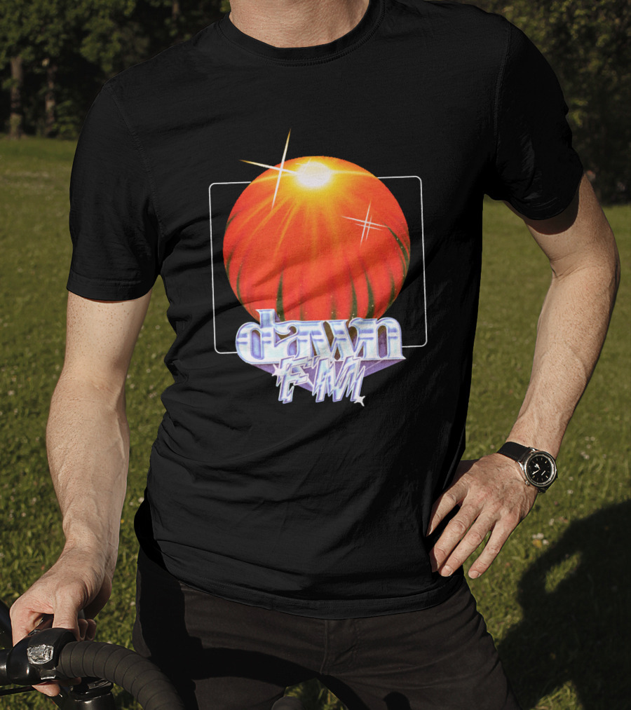 The Weeknd Dawn FM Sunburst Graphic Merchandise T-Shirt