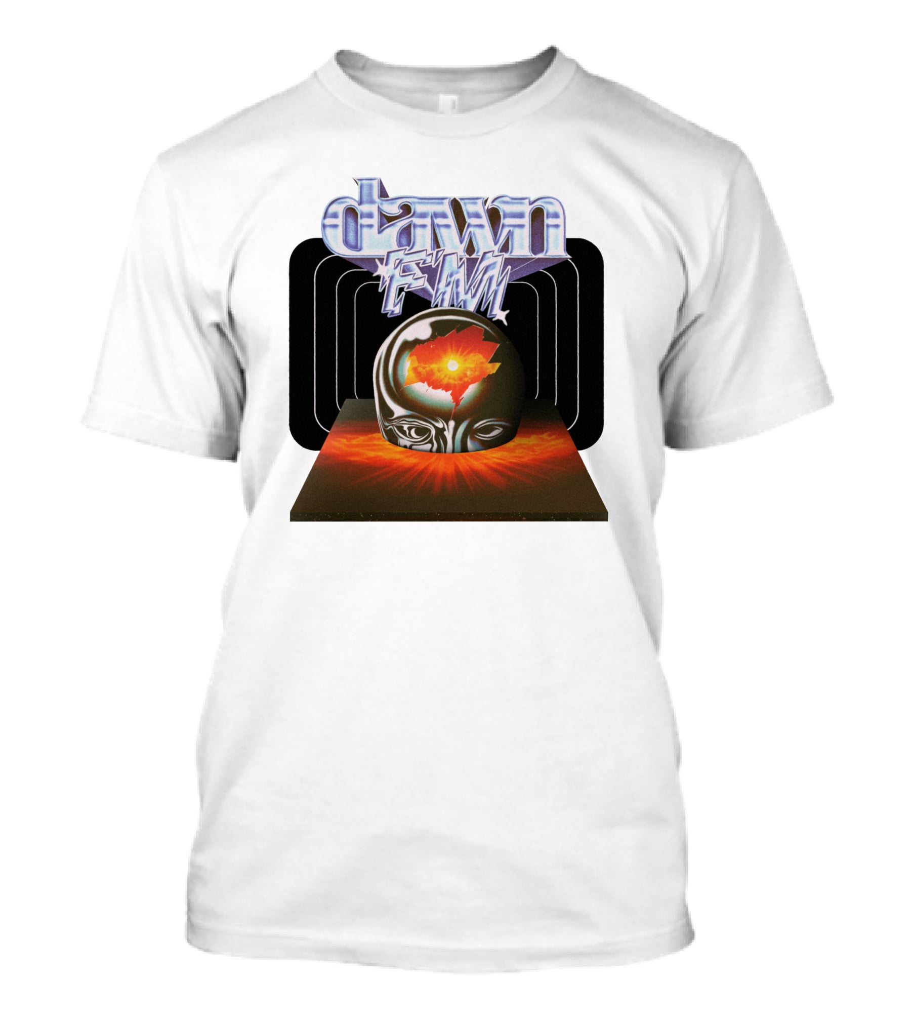 The Weeknd Dawn FM Album Merch Brain T-Shirt