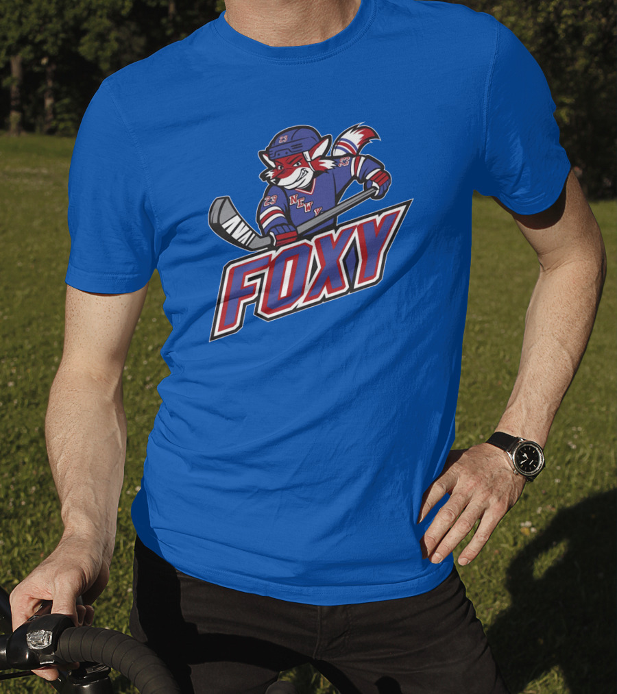 Foxy Hockey New York Blue We Bleed Blue Stores T-Shirt