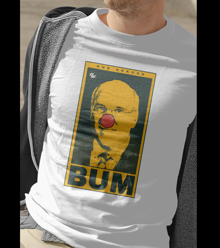 Game On Wisconsin Hub Arkush Bum Clown Nose T-Shirt