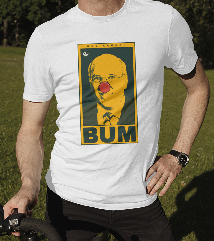 Game On Wisconsin Hub Arkush Bum Clown Nose T-Shirt
