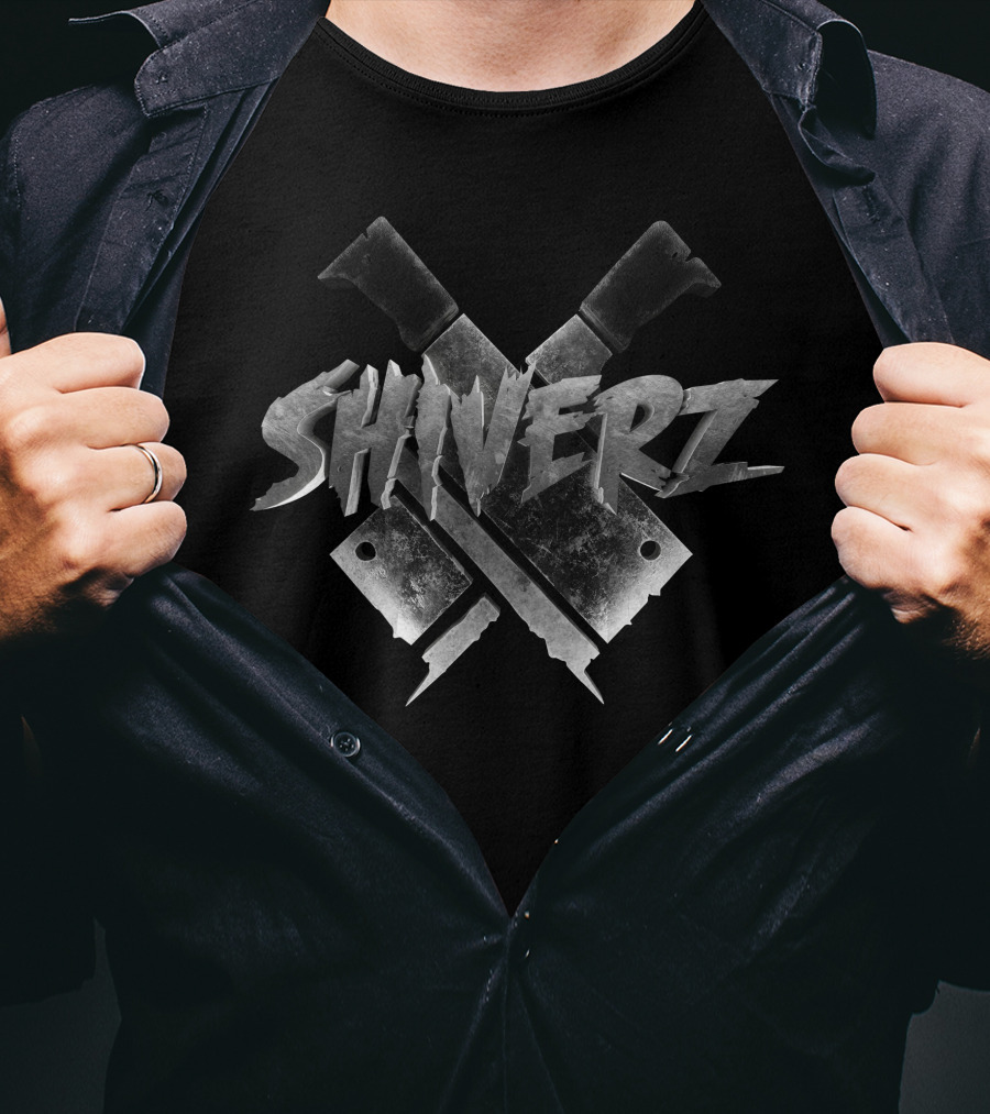 Shiverz Da Butcher Crossed Cleavers Branding T-Shirt
