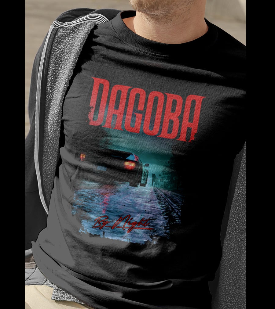 Dagoba By Night Retro Car Scene T-Shirt