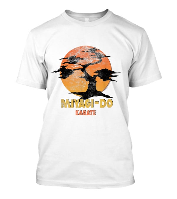 Miyagi-Do Karate Vintage Sun And Tree T-Shirt
