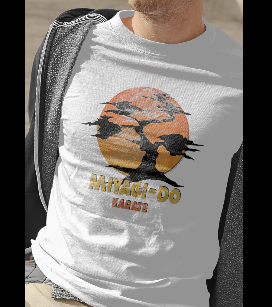 Miyagi-Do Karate Vintage Sun And Tree T-Shirt