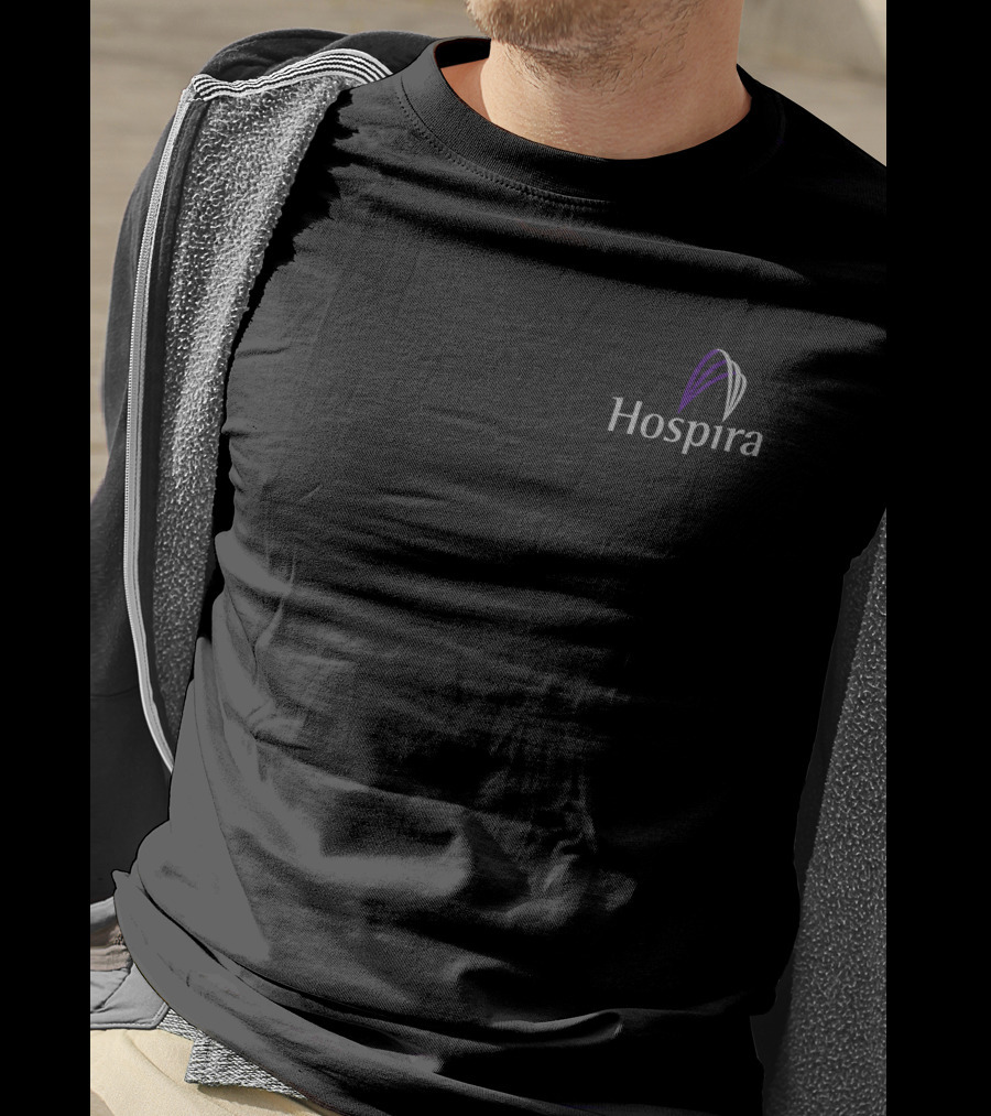 Hospira Logo With Stylized Curved Lines T-Shirt