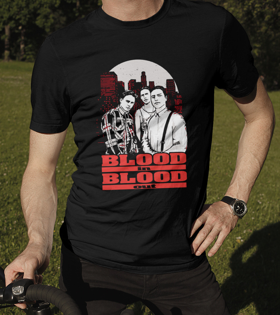 Blood In Blood Out Los Angeles Trio Urban Skyline T-Shirt
