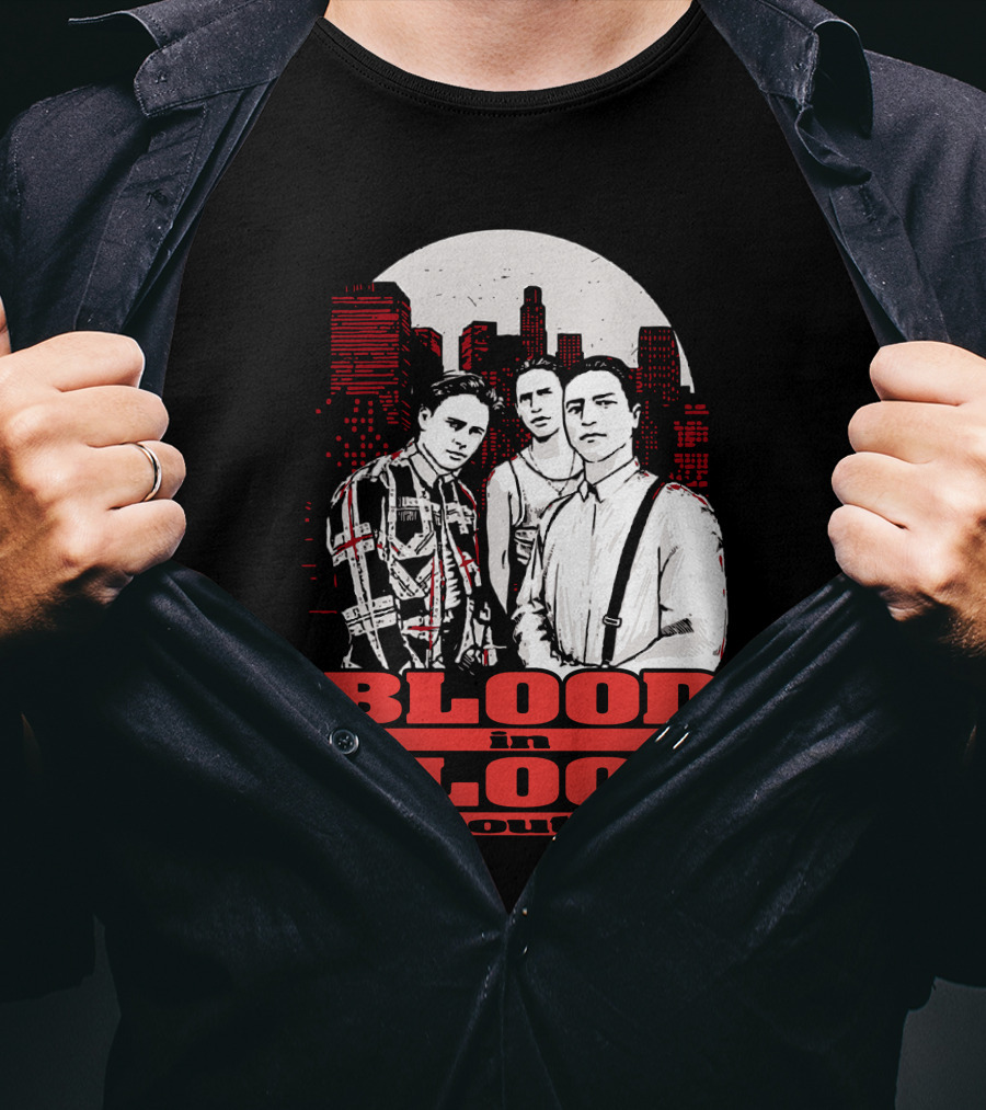 Blood In Blood Out Los Angeles Trio Urban Skyline T-Shirt