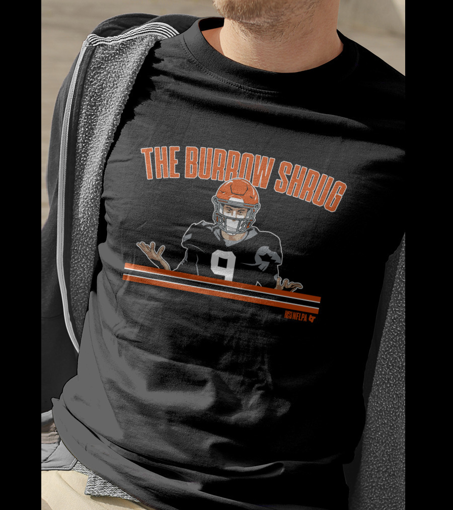 THE BURROW SHRUG NFLPA 9 T-Shirt