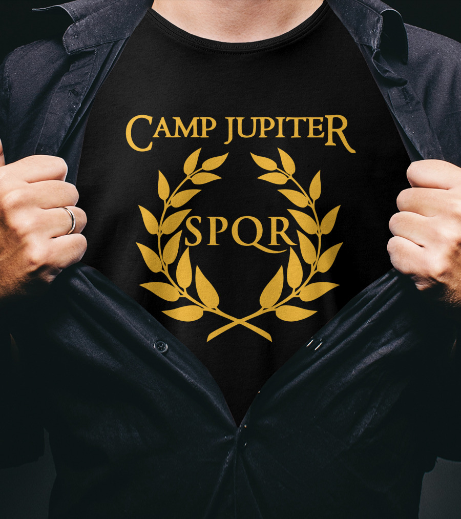 Camp Jupiter SPQR Golden Laurel Emblem T-Shirt