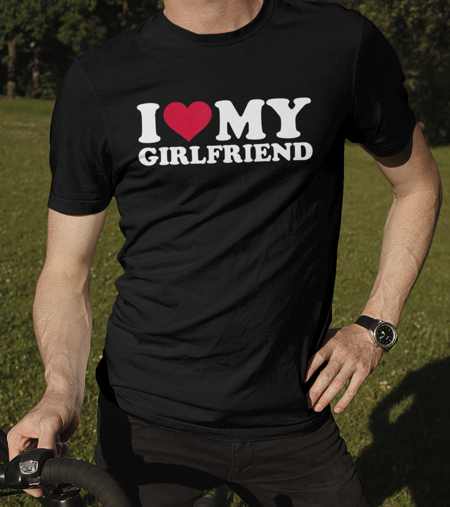 I Love My Girlfriend Heart T-Shirt