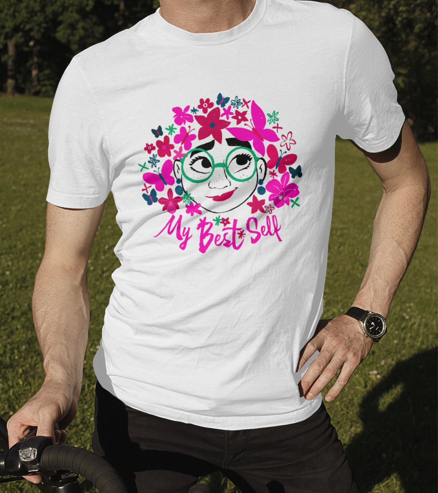 My Best Self Encanto Store Flowers Butterflies Glasses T-Shirt