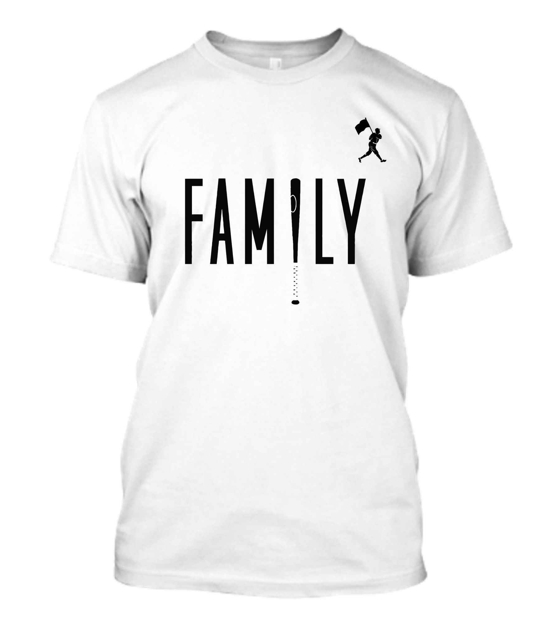 FAMILY Baseball Bat Design With Running T-Shirt