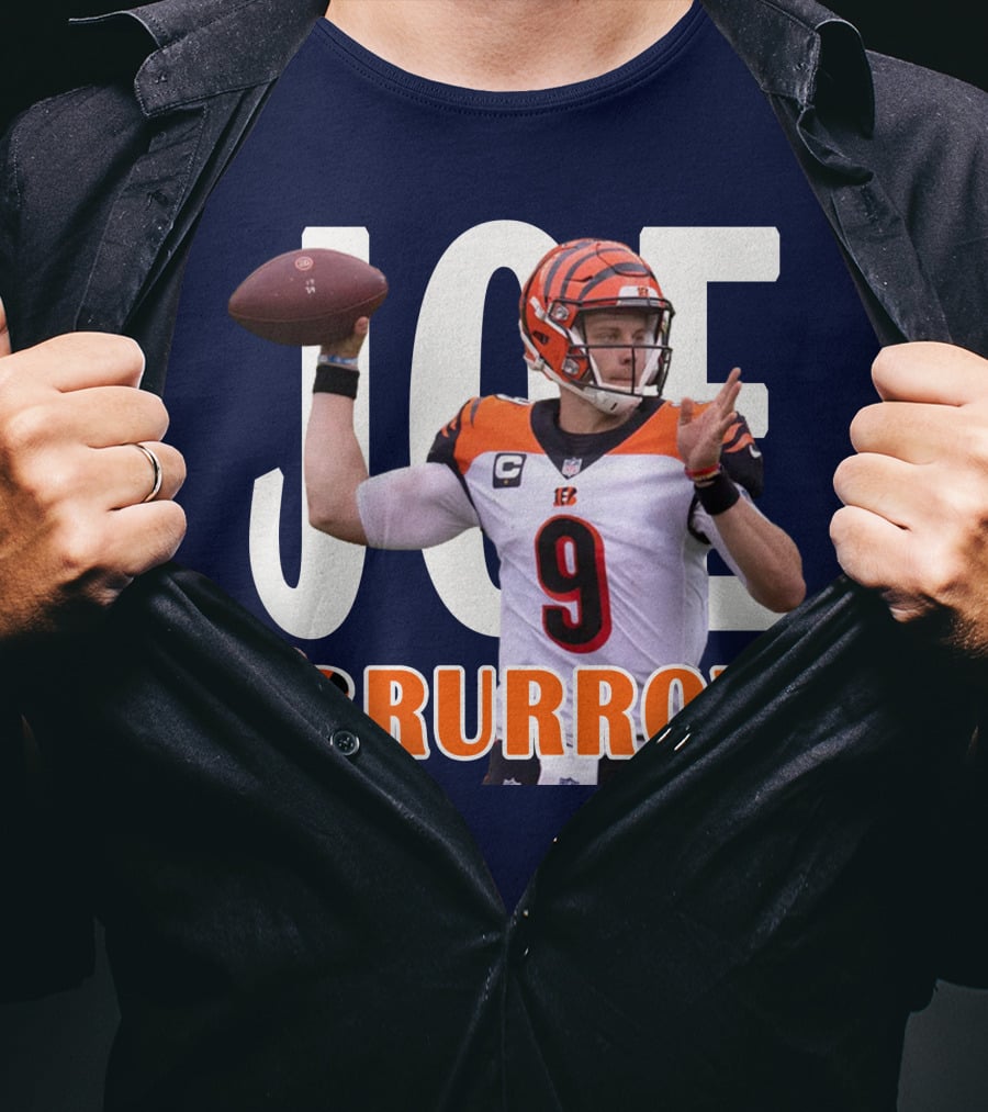 Joe 9 Burrow Football Quarterback Pass Bengals T-Shirt