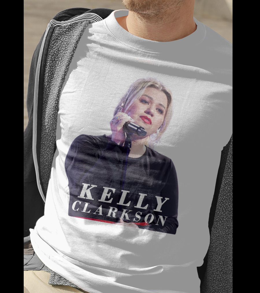 KELLY CLARKSON Concert Performance Microphone Stage T-Shirt