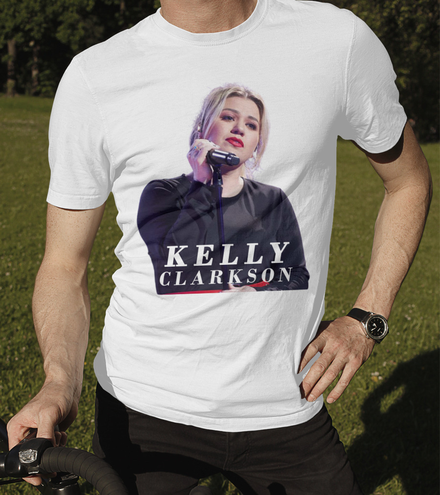 KELLY CLARKSON Concert Performance Microphone Stage T-Shirt