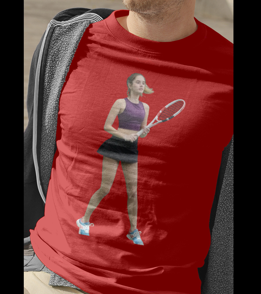 Mackenzie Raine Tennis Player With Racket T-Shirt