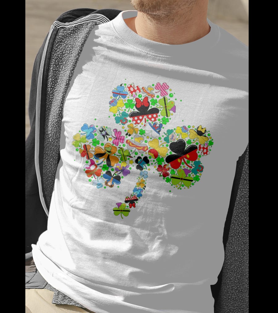 DN Shamrocks Mickey Minnie Colorful Elements T-Shirt