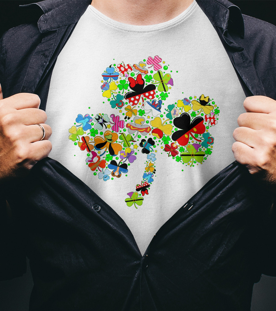 DN Shamrocks Mickey Minnie Colorful Elements T-Shirt