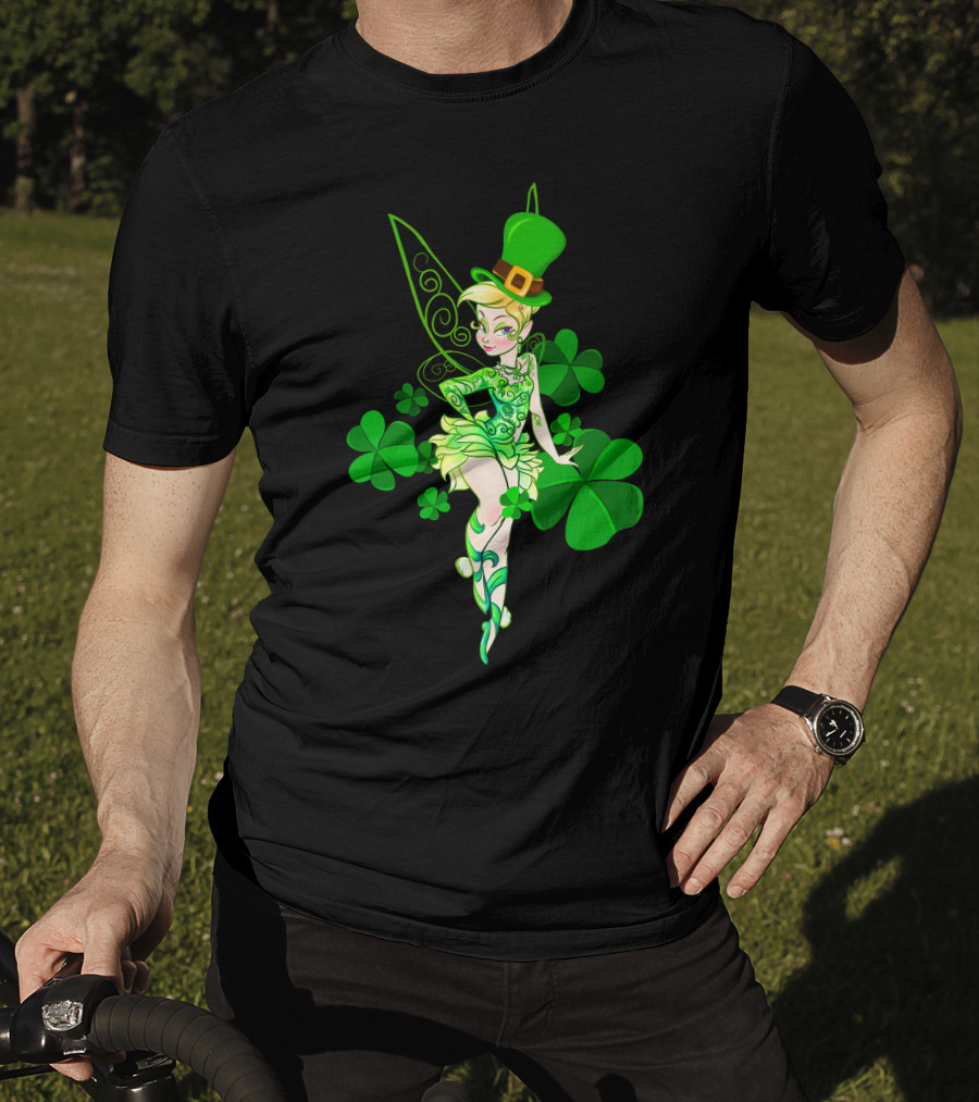 TKB Patrick's Day Fairy In Clover And Green Hat Attire T-Shirt