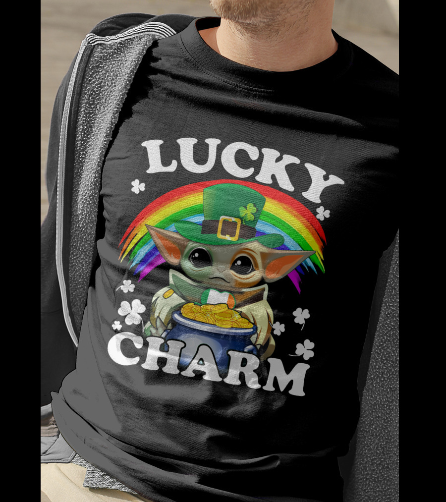 BBYD Lucky Charm Rainbow Leprechaun Coins T-Shirt