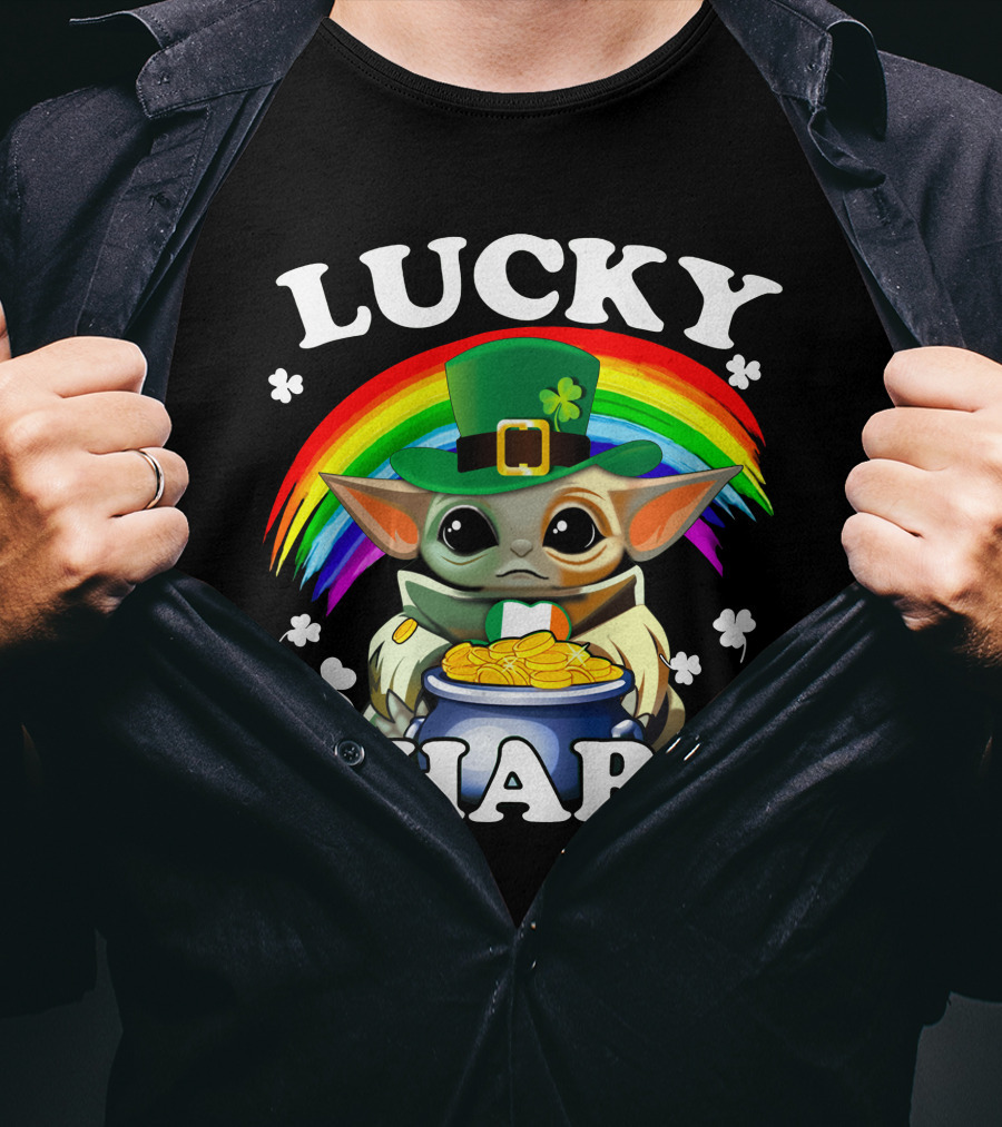 BBYD Lucky Charm Rainbow Leprechaun Coins T-Shirt