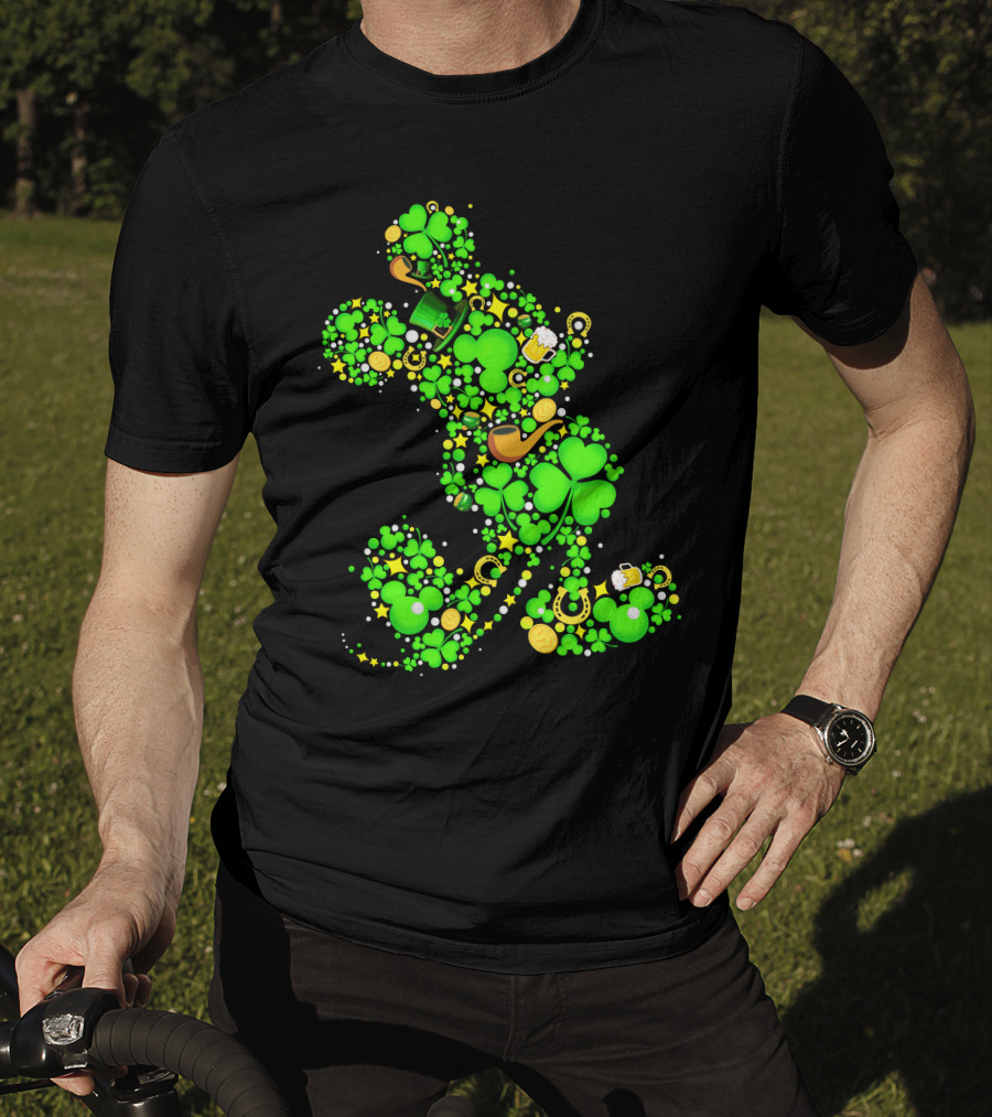 Clover MK Mickey Mouse St. Patrick's Day Lucky Icon Assembly T-Shirt