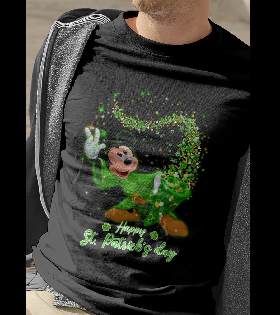 Happy St. Patrick's Day Mickey Mouse T-Shirt