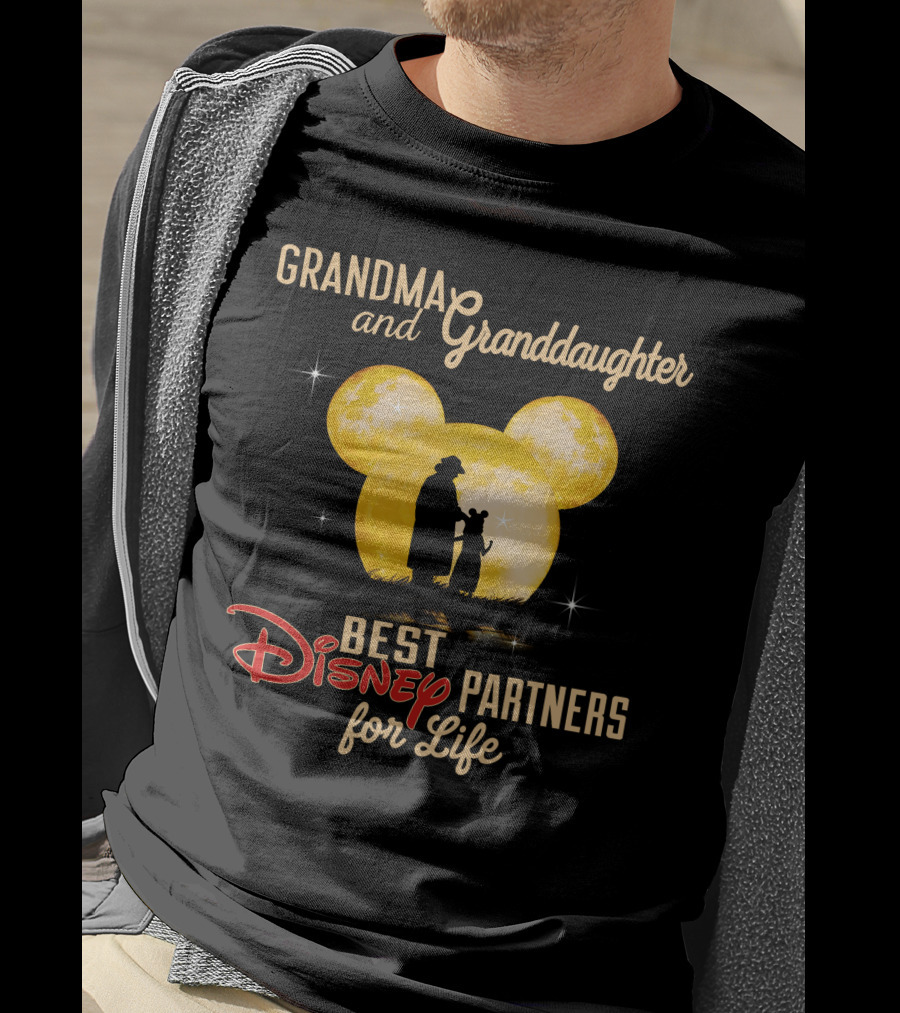 Grandma And Granddaughter Best Disney Partners For Life T-Shirt