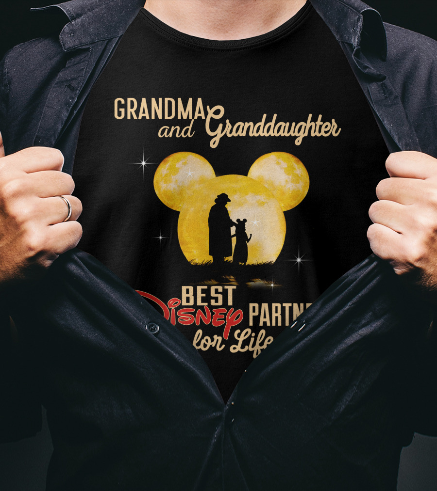 Grandma And Granddaughter Best Disney Partners For Life T-Shirt