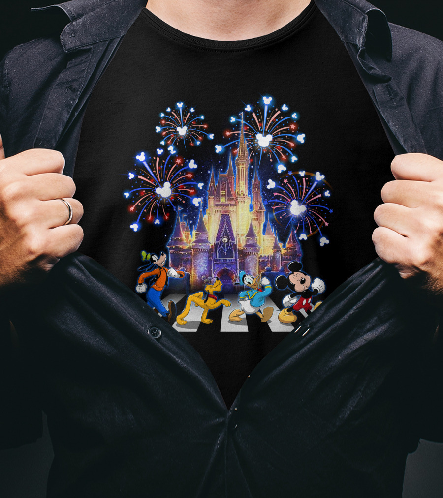 Iconic Friends Fireworks Castle Stroll T-Shirt