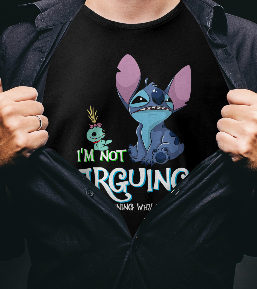 I'm Not Arguing I'm Explaining Why I'm Right Stitch Alien Doll T-Shirt
