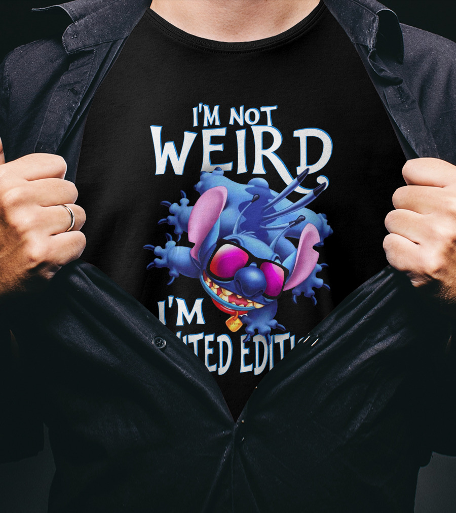 I'm Not Weird I'm Stitch Sunglasses T-Shirt