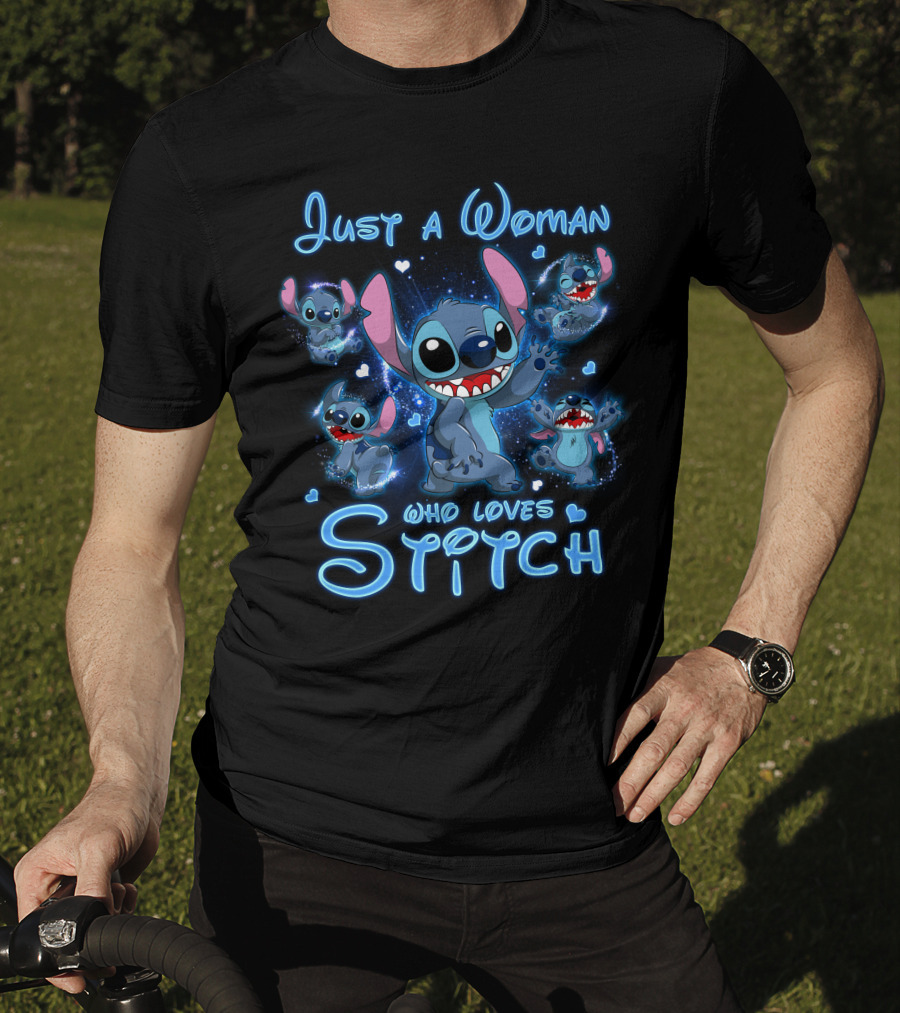 Just A Woman Who Loves Stitch T-Shirt