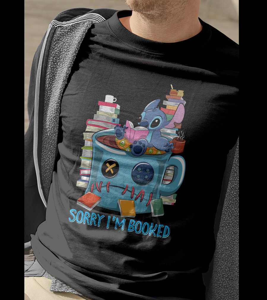 Sorry I'm Booked Stitch Coffee Mug And Books T-Shirt