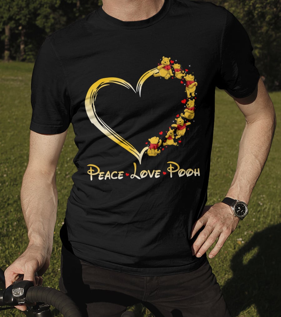Peace Love Pooh Heart T-Shirt