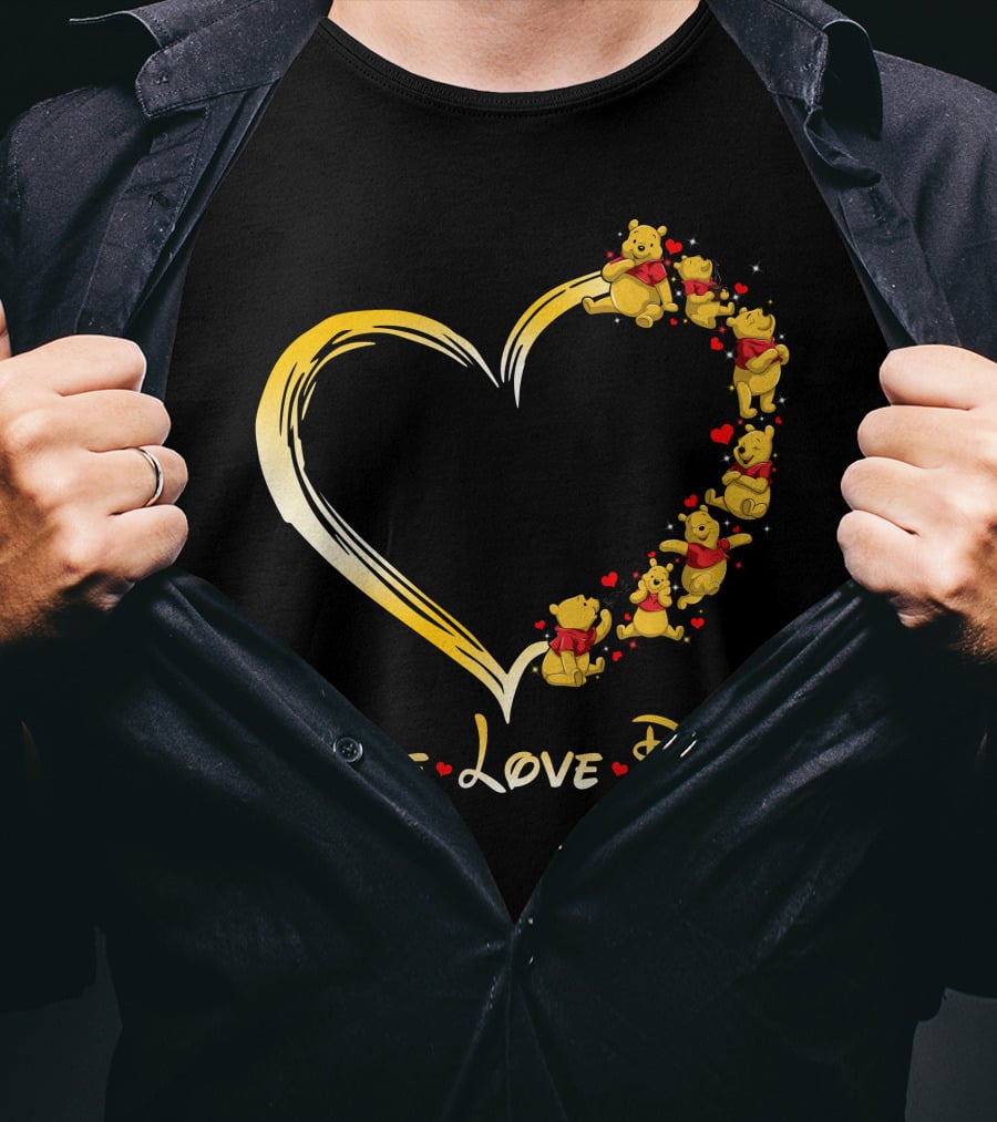 Peace Love Pooh Heart T-Shirt