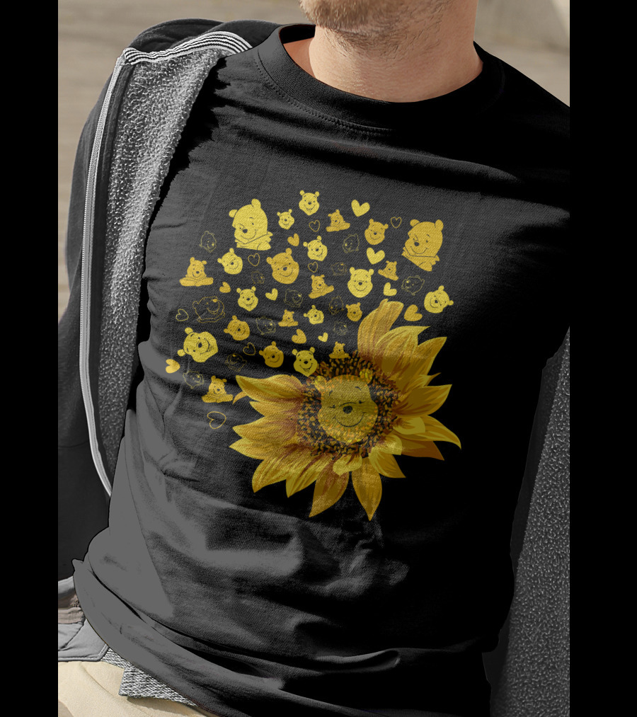 Pooh Sunflower Faces T-Shirt
